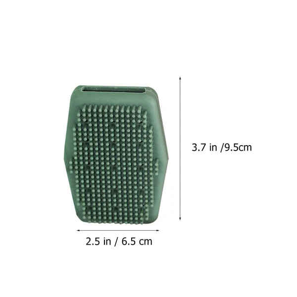 3 Pcs Silicone Bath Brush Body Exfoliator Skin Scrubber Man Cleaning Tools Back