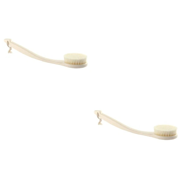 2pcs Household Bath Back Cleaning Brush Portable Back Scrubber Exfoliation
