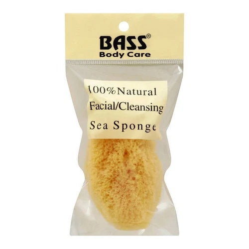 Natural Cosmetic Sea Sponge 1 Count By Bass Brushes