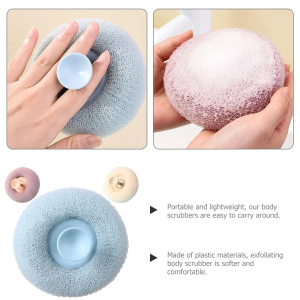 3 Pcs Bath Brush Shower Scrubber for Body Miss Bathroom Exfoliating