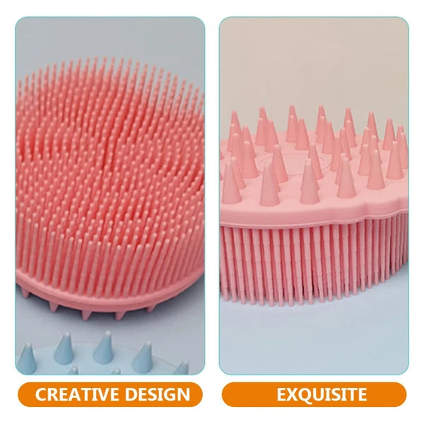 Bath Brush Brushes Silicone Body Shower Child Baby Hair Scrubber