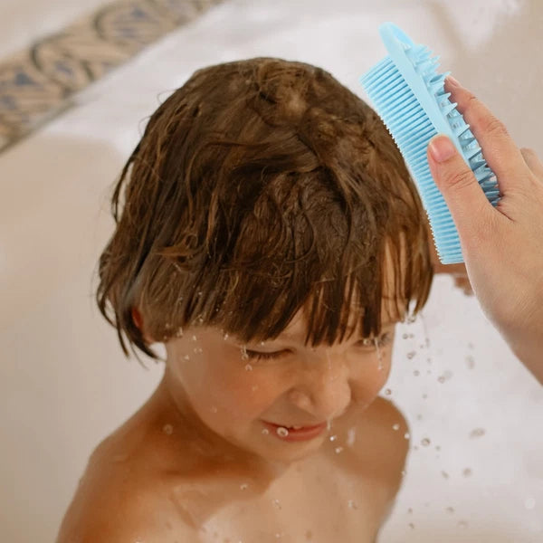 Silicone Bath Brush Man Child Shower Scrubber for Body Scrubbing