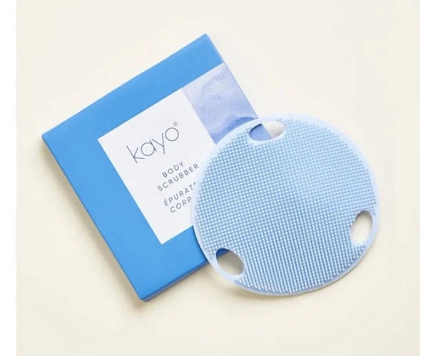 Kayo Body Scrubber Exfoliate Soft Silicone Bath Shower Buffer Massage Brush