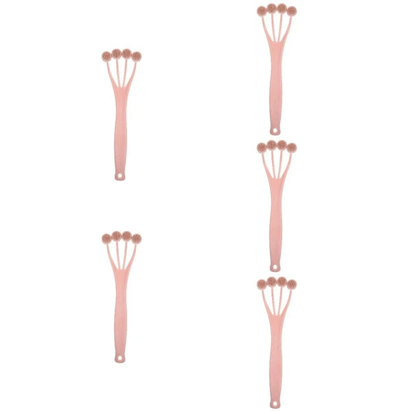 5 Pack Exfoliating Bath Brush Shower Back Scrubber for Women Tool