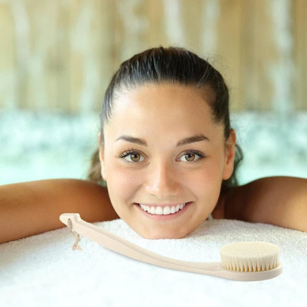 2pcs Household Bath Back Cleaning Brush Portable Back Scrubber Exfoliation