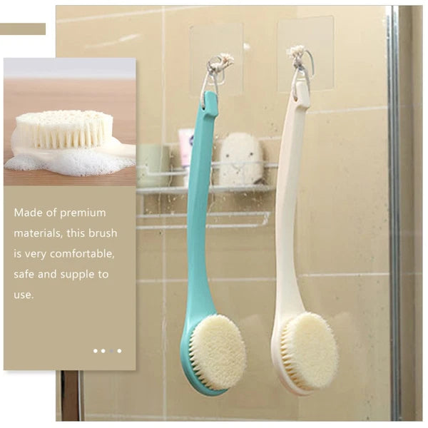 2pcs Household Bath Back Cleaning Brush Portable Back Scrubber Exfoliation