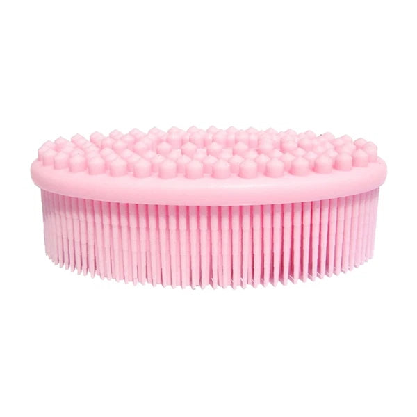 2 Pcs Massage Shampoo Brush Elder Bathing Scrubber Silicone Shower