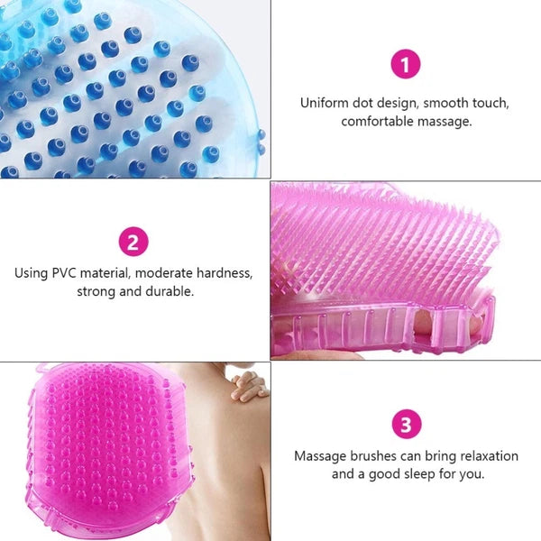 2 Pcs Massage Brush Man Bath Brushes for Shower Exfoliating Body