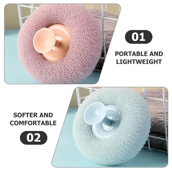 3 Pcs Bath Brush Shower Scrubber for Body Miss Bathroom Exfoliating