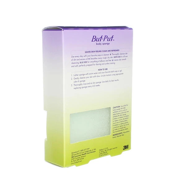 2 Pack Buf-Puf Body Sponge, Double-Sided