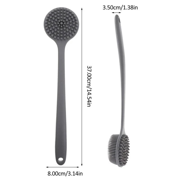 Bath Brush Body Scrubber Elderly Skin Exfoliator Silicon Back Loofah Shower