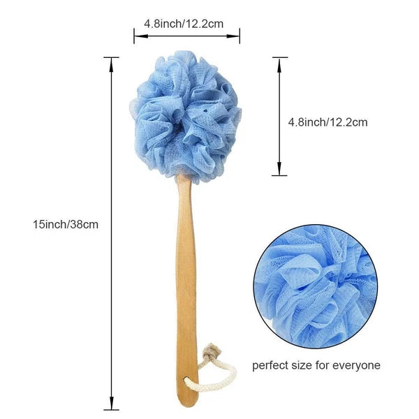 Loofah with Handle, Loofah on a Stick, Shower Sponge with Handle, Bath Brush