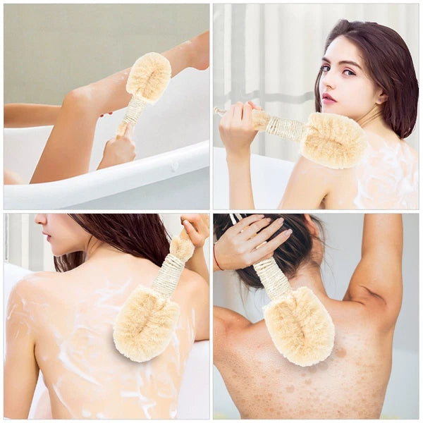 2 Pcs Silk Bath Brush Miss Body Exfoliator Shower Scrub Scrubber