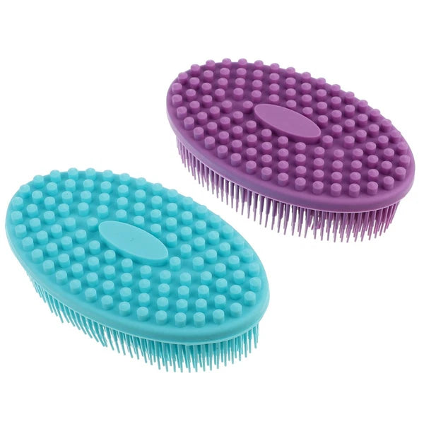 2Pcs Baby Silicone Body Brushes Practical Bath Brushes Shower Bath Brushes