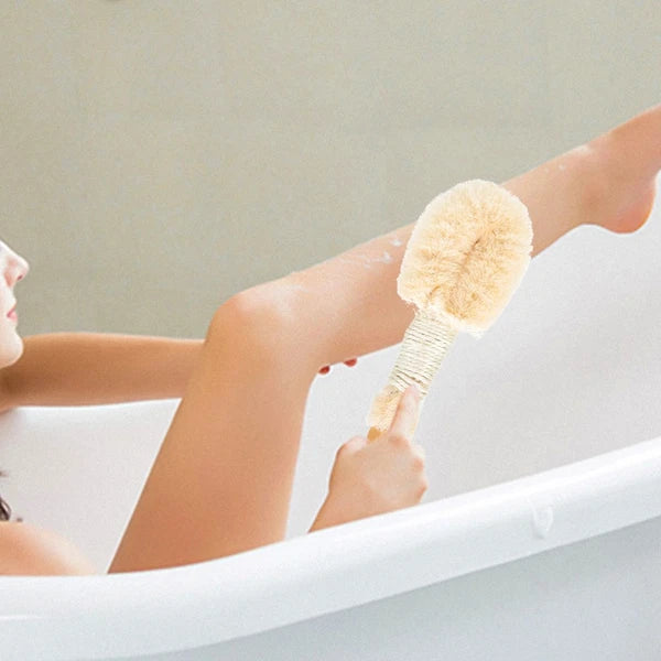 2 Pcs Silk Bath Brush Miss Body Exfoliator Shower Scrub Scrubber