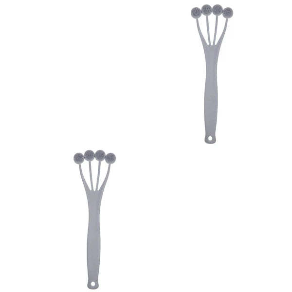 2 PCS Exfoliating Bath Brush Brushes Shower Back Scrubber for Men