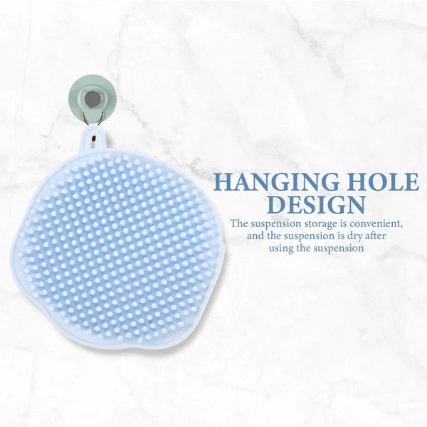 2 Pcs Shampoo Bath Brush Travel Body Exfoliator Scrubber Scrubbing