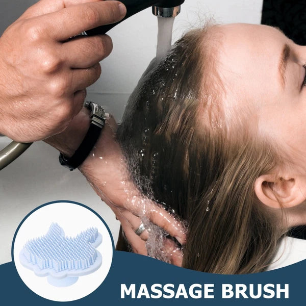 Silicone Bath Brush Child Baby Shower Exfoliating Scrubber Cleaning