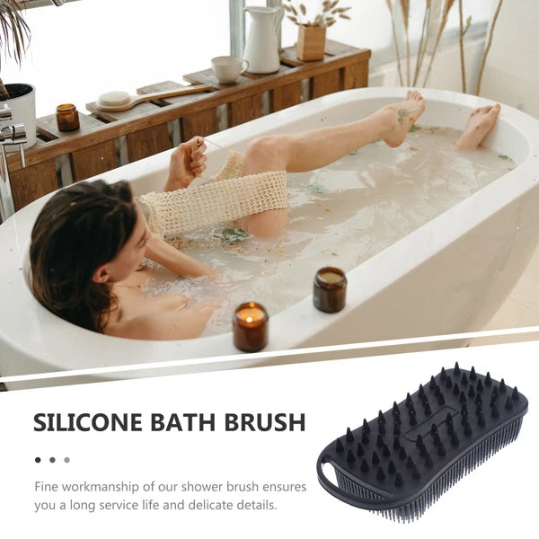 Bath Brush Man Travel Silicone Scrubber Body Shower for Cleaning