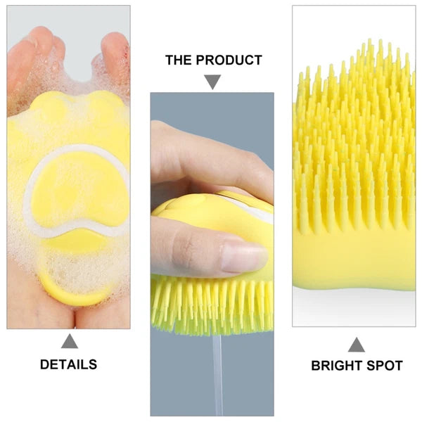 3 Pcs Silicone Bath Brush Newborn Toddler Infant Massage Scrubber