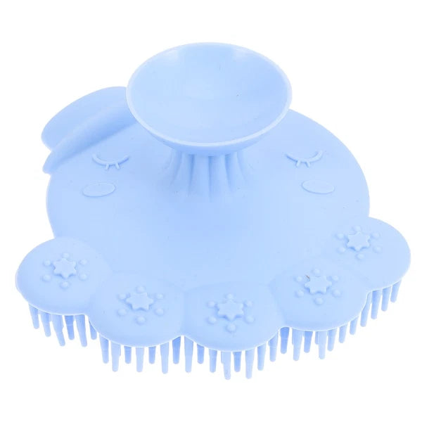 2 Pieces Silicone Shampoo Bath Massage Shower Scrubber