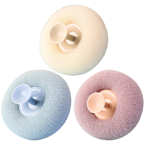 3 Pcs Bath Brush Shower Scrubber for Body Miss Bathroom Exfoliating