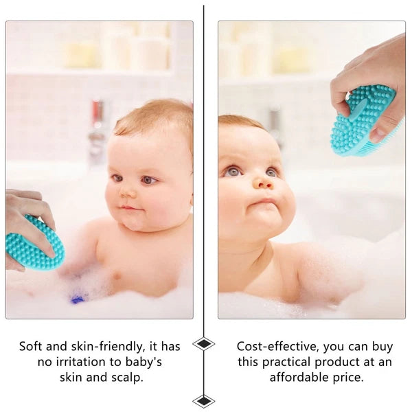 2Pcs Baby Silicone Body Brushes Practical Bath Brushes Shower Bath Brushes