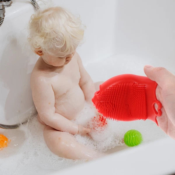 Silicone Shampoo Brush Bath Shower Baby Child Brushes for Exfoliating Scrubber