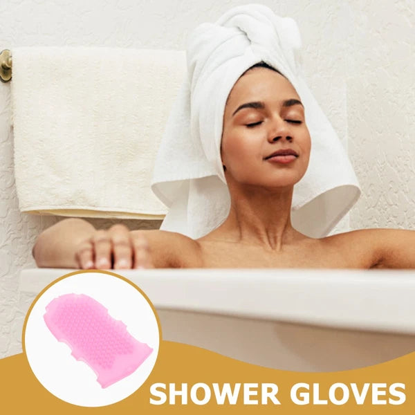 Miss Child Silicone Body Scrubber Shower Spa Mitt Exfoliator Brush