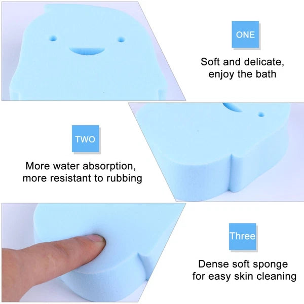 2 Pcs Bath Sponge Newborn Toddler Body Brush Shower Sponges Baby