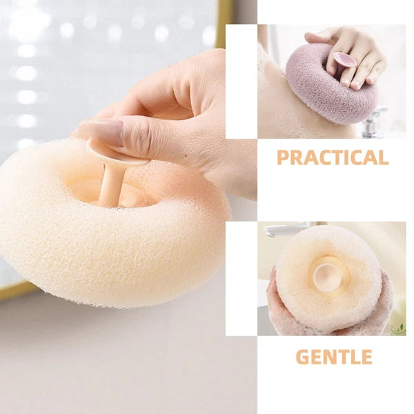 3 Pcs Bath Ball Body Exfoliator Brush Bathroom Scrubber Shower Brushes