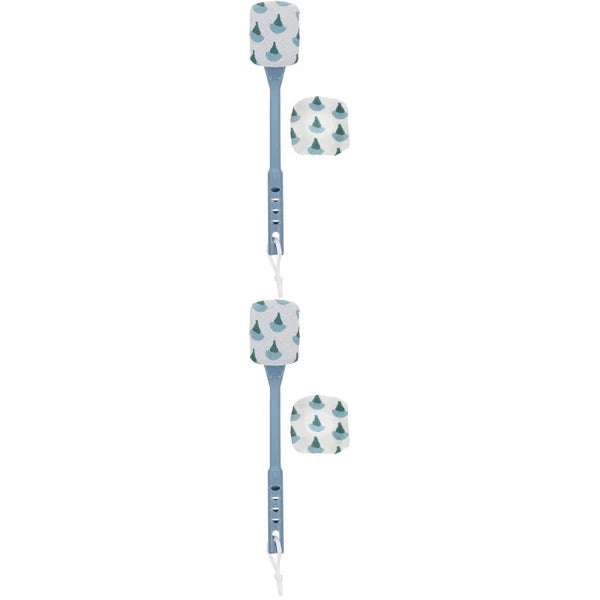 2 pcs Household Bath Brush Practical Shower Brush Back Cleaning Brush for