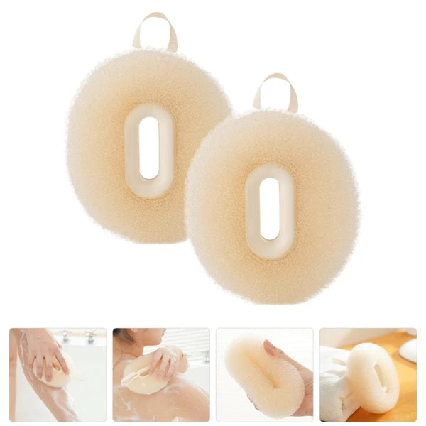2 Pcs Bath Ball Brush Travel Shower Exfoliator Exfoliating Scrubber