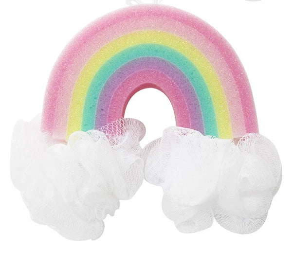 Popsicle Cute Shower Sponges Soft Bathing Scrub forKids Rainbow Baby Bath Sponge