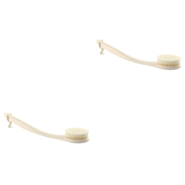 2pcs Household Bath Back Cleaning Brush Portable Back Scrubber Exfoliation