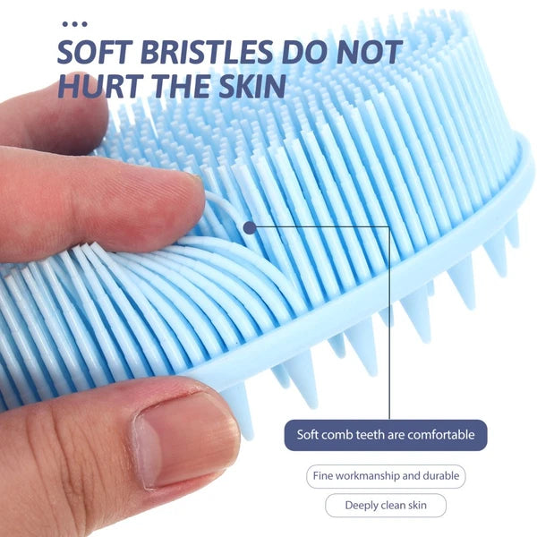 Silicone Bath Brush Scrubber Body Brushes for Shower Baby Shampoo