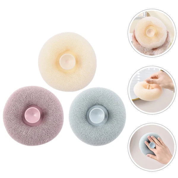 3 Pcs Bath Ball Body Exfoliator Brush Shower Brushes Bathing Skin Scrubber