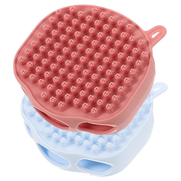 2 Pcs Shampoo Bath Brush Travel Body Exfoliator Scrubber Scrubbing