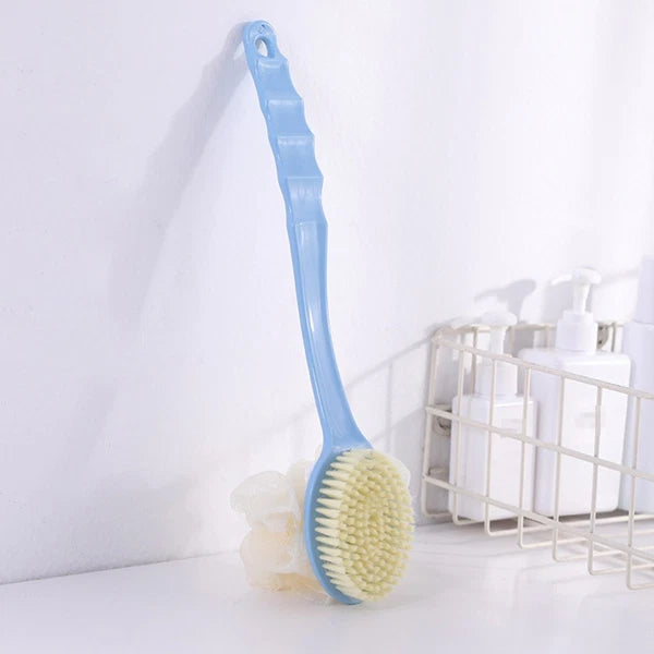 3 Pcs Bathroom Brush Flower Set Shower Scrubber for Body Men Double Sided