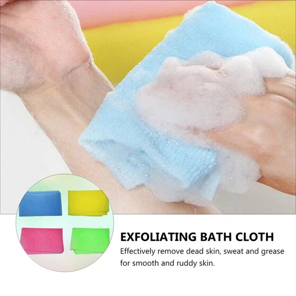 8 Pcs Back Scrub Foam Towel Exfoliator for Shower Scrubber Washers Body Brush
