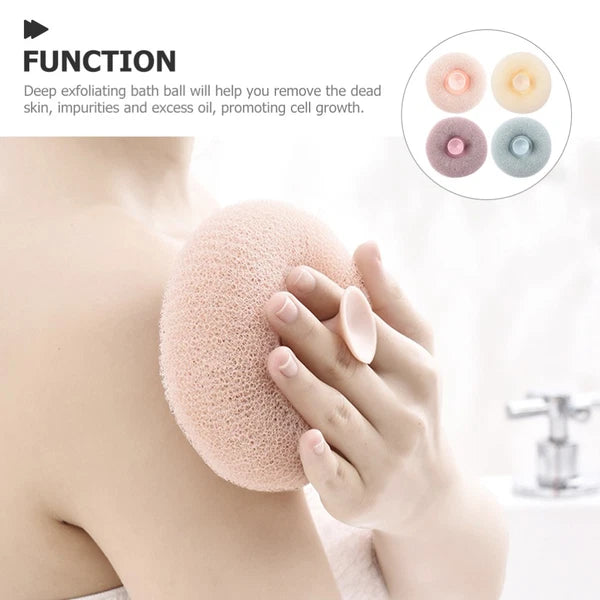 4pcs Bathroom Showering Scrubber Soap Foam Making Loofah Portable Bathing