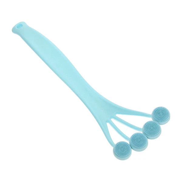 3 Pieces Exfoliating Bath Brush Man Scrubber with Handle Body Cleaning