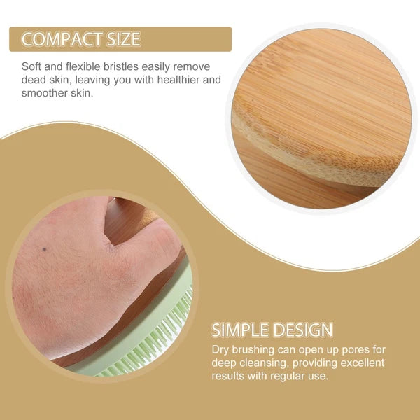 Bath Brush Exfoliating Back Scrubber for Shower Silicone Exfoliator