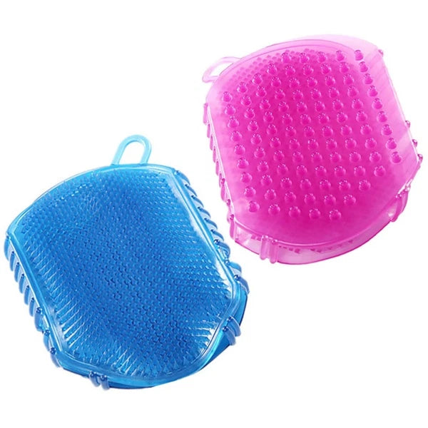 2 Pcs Massage Brush Body Exfoliator Man Bath Brushes for Shower Back Scrubber