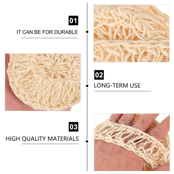 2 Pcs Sisal Bath Brush Man Mother Scrubber for Body Bathing Accessories