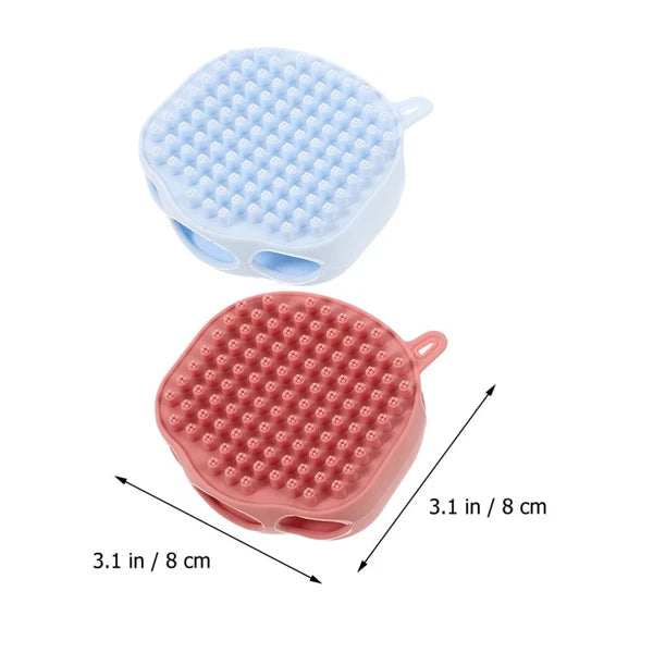 2 Pcs Shampoo Bath Brush Travel Child Body Scrub Shower Scrubber