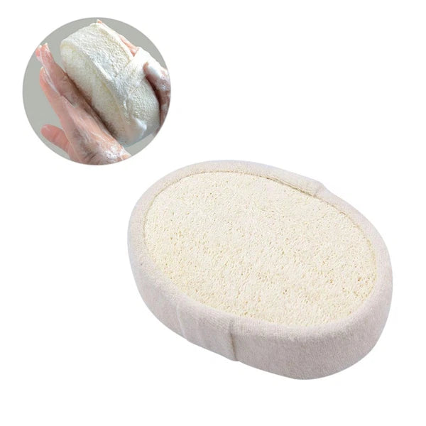 3 Pcs Loofah Bath Towel Skin Exfoliator Sponge Body Scrub Back Scrubber Brush