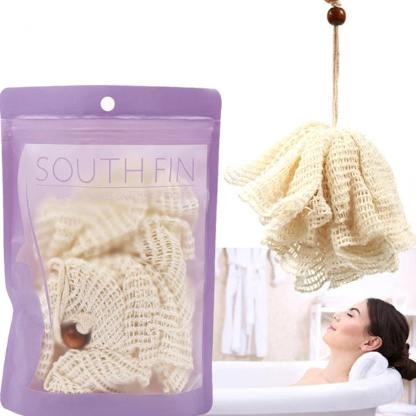 Bath Flower Towel Bathroom Shower Brushes for Body Portable Scrubber Ball Mesh