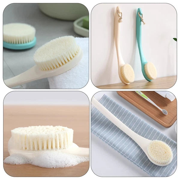2pcs Household Bath Back Cleaning Brush Portable Back Scrubber Exfoliation