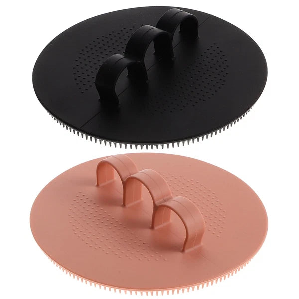 2PcsSilicone Body Scrubber Daily Use Shower Scrubber Small Bathing Brush Home